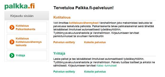 Palkka fi yrittäjän palkka